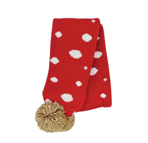 Toadstool Knitted Scarf