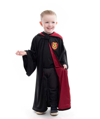 Red Hooded Wizard Robe - S/M 1-5 yrs