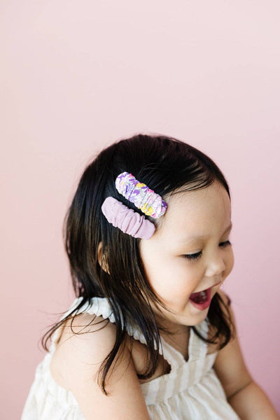 Orchid | Ruffle Snap Clip Set