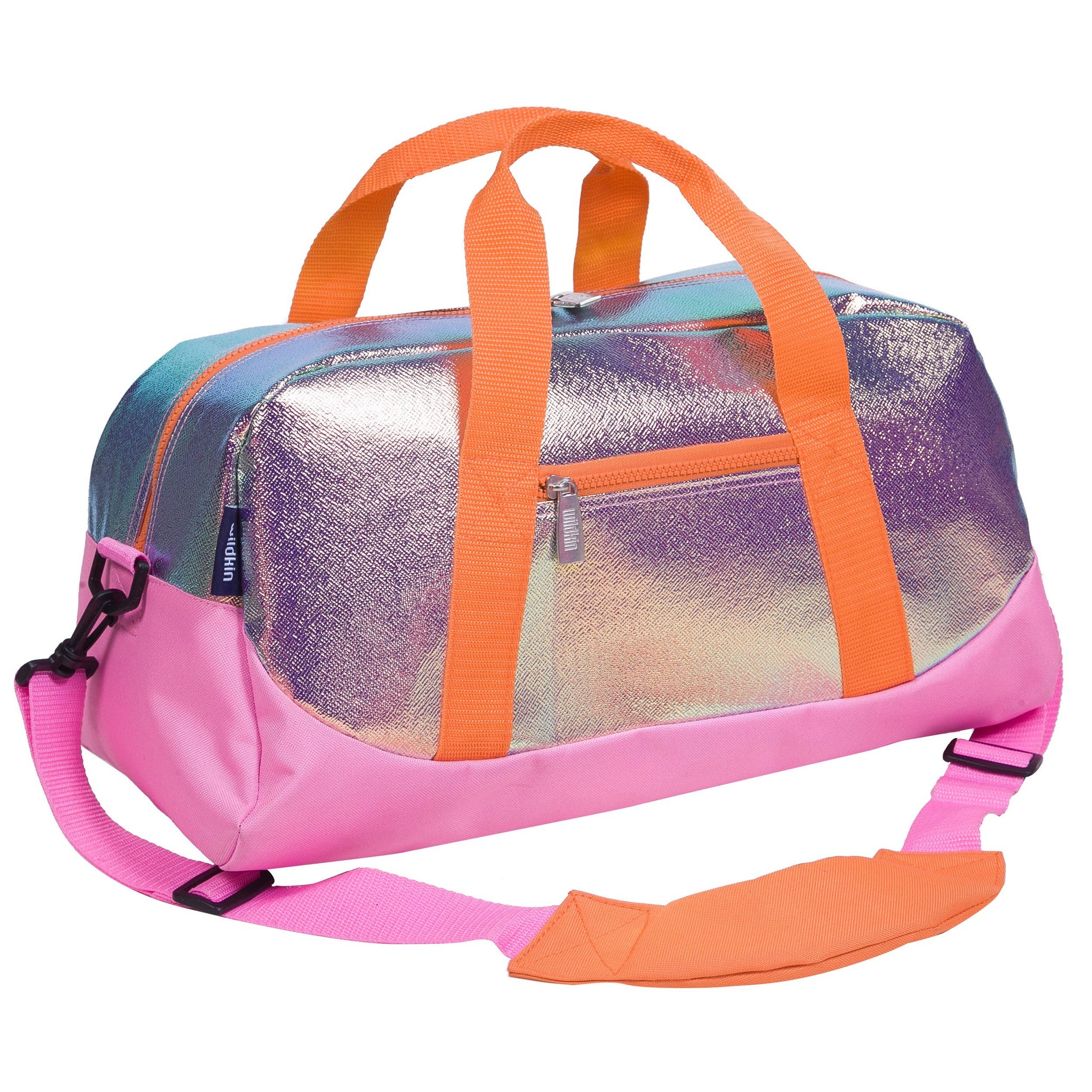 Orange Shimmer Overnighter Duffel Bag