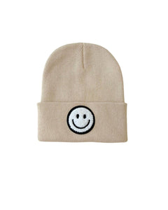 Smiley Beanie: Beige