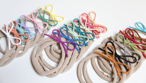 Spring | Suede Cord Set: Nylon Headband