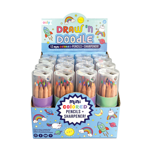 Draw 'n' Doodle Mini Colored Pencils + Sharpener