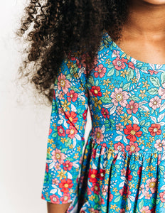 Summer Floral Twirl Dress