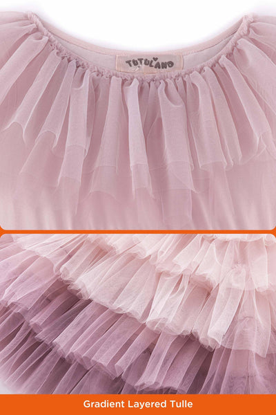 Gradient Tiered Tulle Fairy Princess Dress