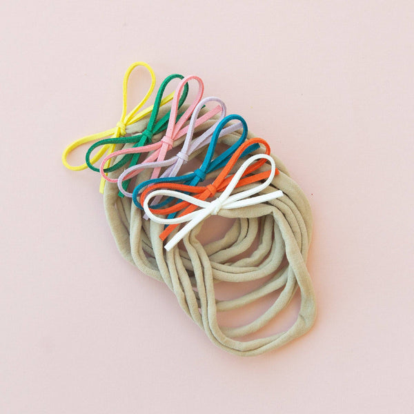 Spring | Suede Cord Set: Nylon Headband