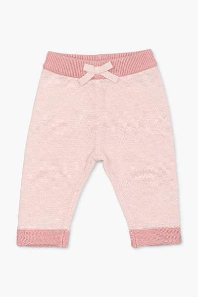 Little Darling Knit Top + Bottom - Pink