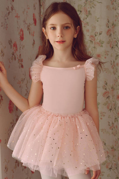 Ballet Leotards Flutter Sleeve Dance Dress