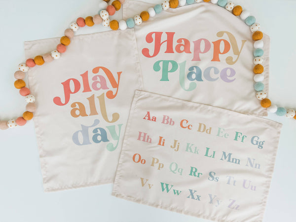 Happy Place Banner: Mini:13x17"