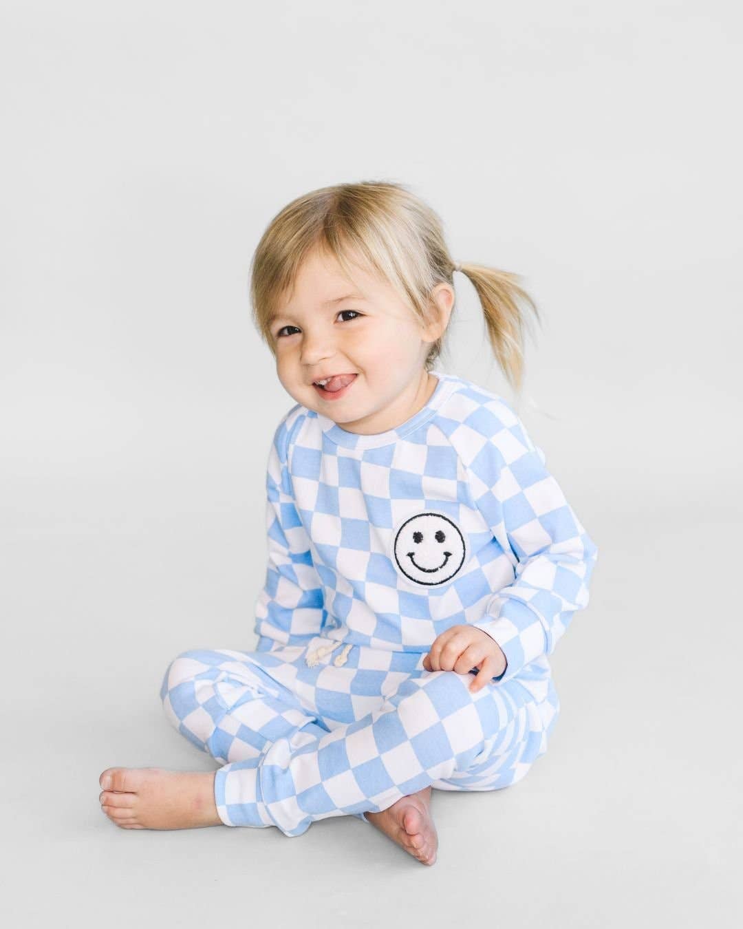 Checkered Smiley Lounge Set