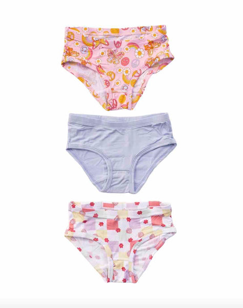 Butterfly Checkers Dream Girl's Brief Set