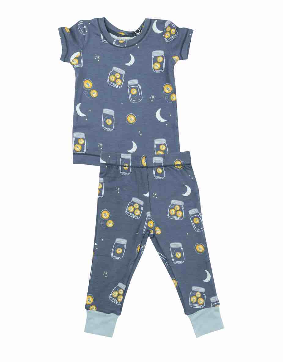 Fireflies 2-Way Zipper Footie and Two-Piece Set