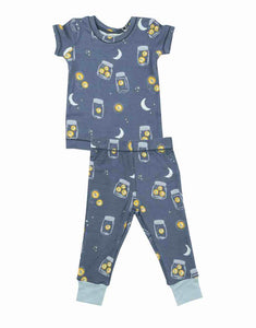 Fireflies 2-Way Zipper Footie and Two-Piece Set