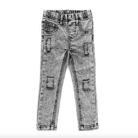 Distressed Jeans  - Grey Wash