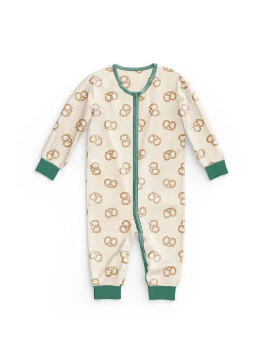 Polished Prints- Pretzel Bamboo Pajamas