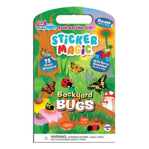 Sticker Magic-Backyard Bugs ( Wild Berry Scent)