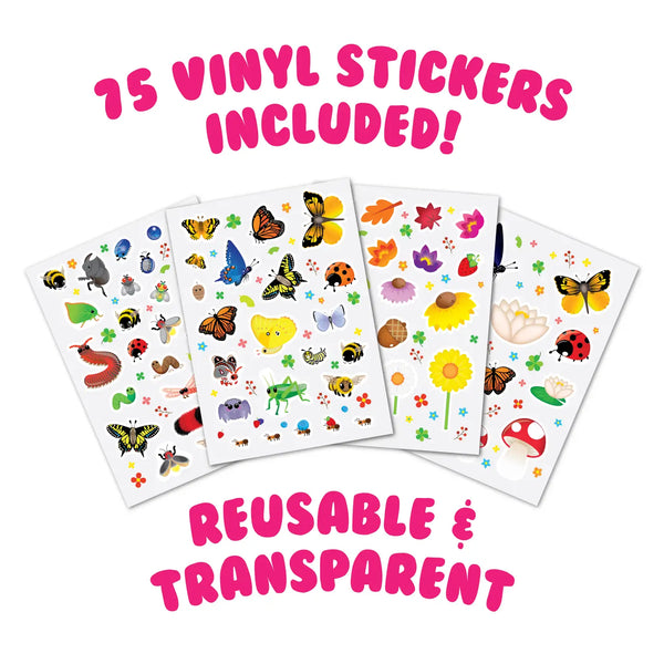 Sticker Magic-Backyard Bugs ( Wild Berry Scent)