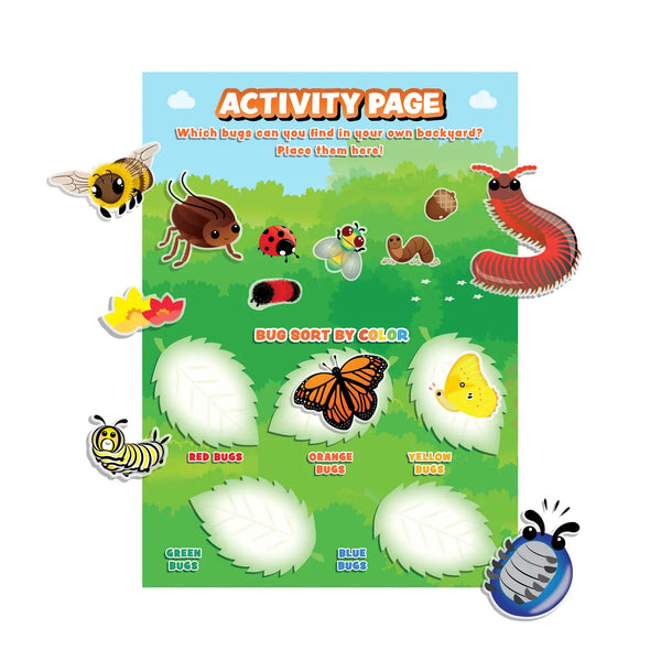 Sticker Magic-Backyard Bugs ( Wild Berry Scent)