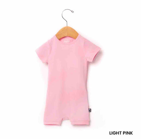 Essentials Infant Short Sleeve Peekabooty Rags - Light Pink
