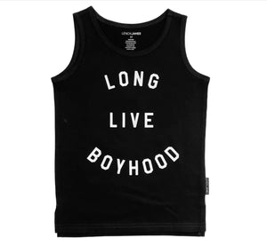 Long Live Boyhood Tank - Black