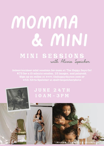 Mommy and Mini Photo Session with Alivia Speicher