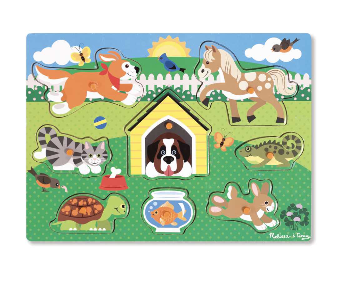 Pets Peg Puzzle - 8 Pieces