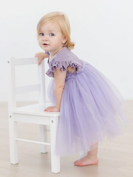 Lavender Shimmer Tutu Dress