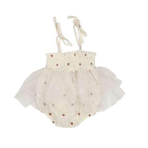 Tutu Bubble - Cashew Polka Dot