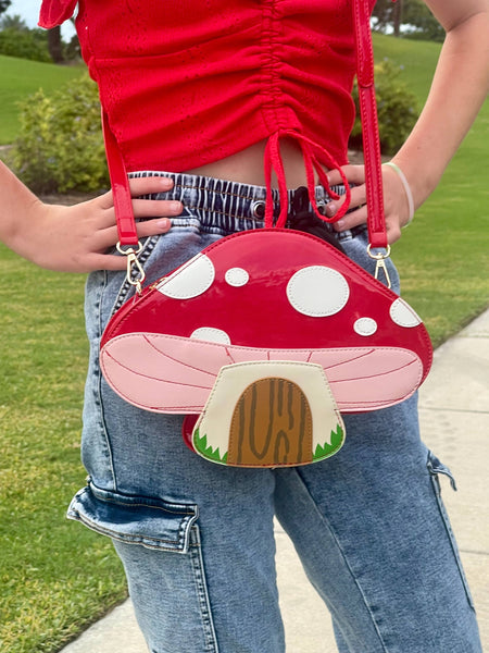 Mushroom House Handbag