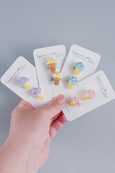 2 Pack Hair Ties | Ice Cream Cones