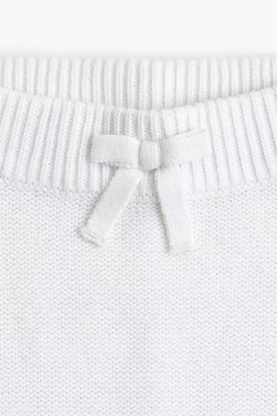 Little Darling Knit Top + Bottom - White