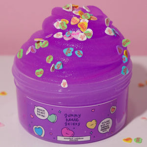 Gummy Heart Galaxy Slime: 5oz