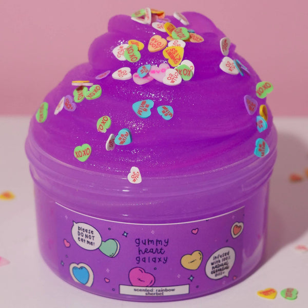 Gummy Heart Galaxy Slime: 5oz