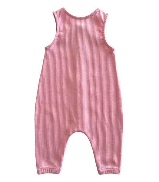 Organic Ribbed Bay Jumpsuit - Pink