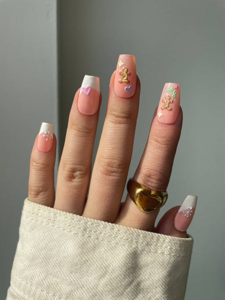 Nail Art Stickers - Gingerbread (Holiday)