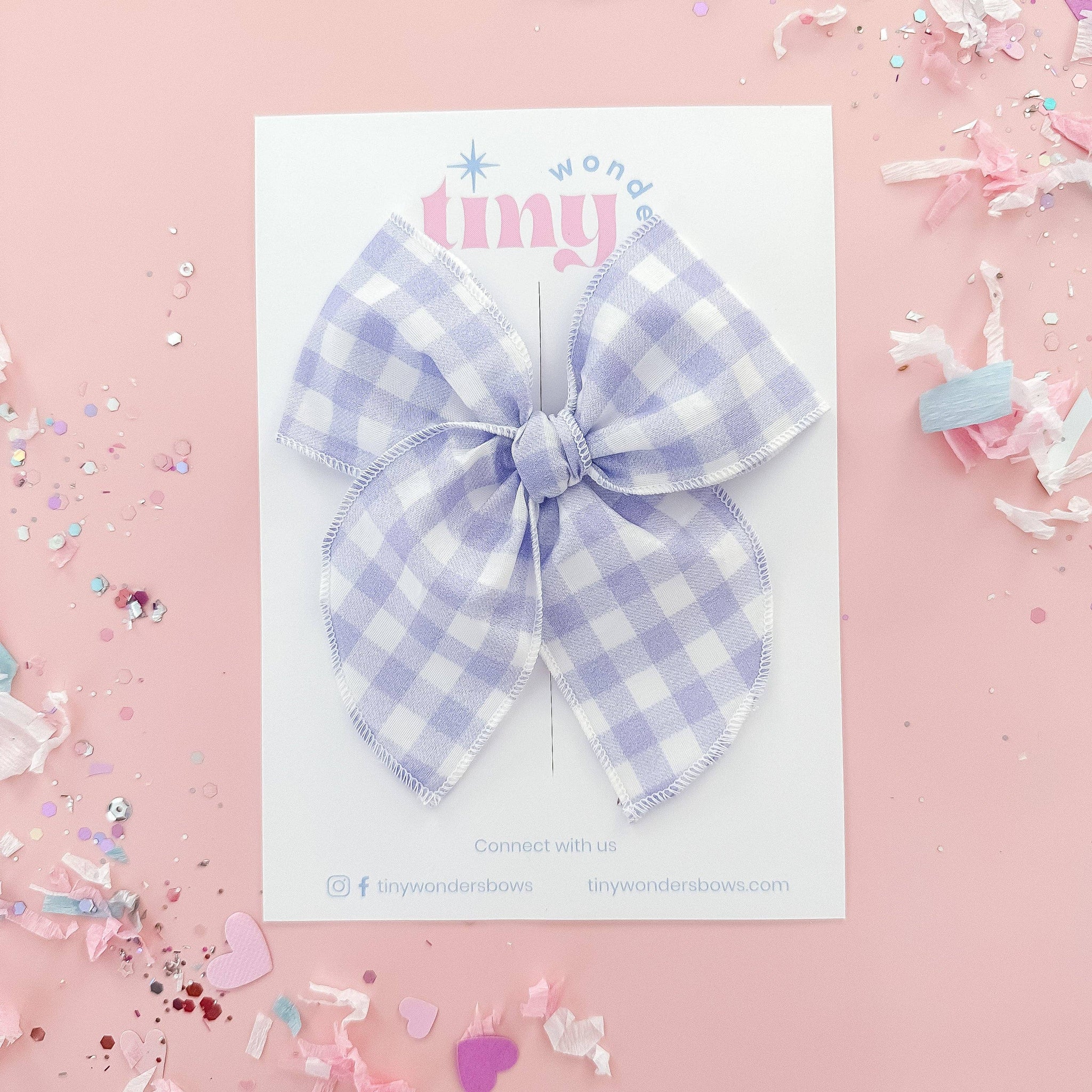 Light Purple Gingham Bows