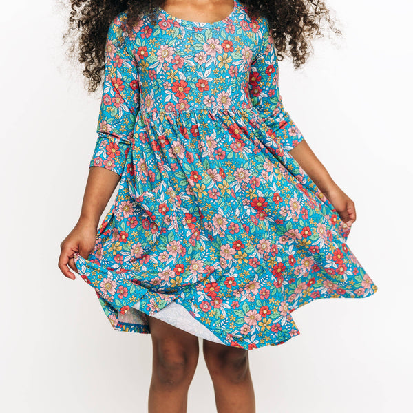 Summer Floral Twirl Dress