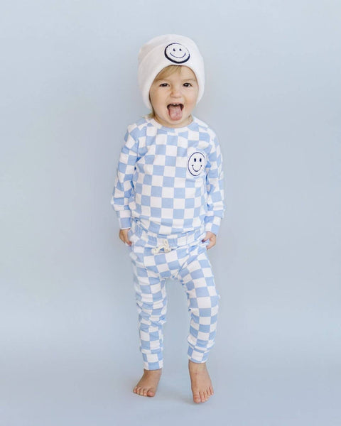 Checkered Smiley Lounge Set