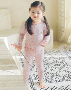 Shirring Pink Bouquet Long Sleeve PJs