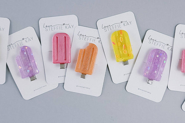 Resin Hair Clip | Popsicles