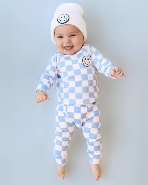 Checkered Smiley Lounge Set