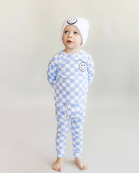 Checkered Smiley Lounge Set