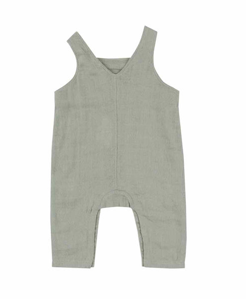 Overalls - Desert Sage Solid Muslin