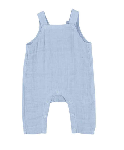 Overalls - Dusty Blue Solid Muslin