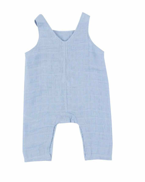 Overalls - Dusty Blue Solid Muslin