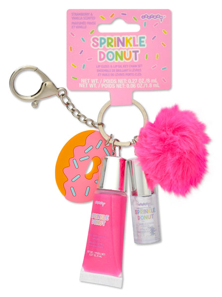 Donut Lip Balm Keychain