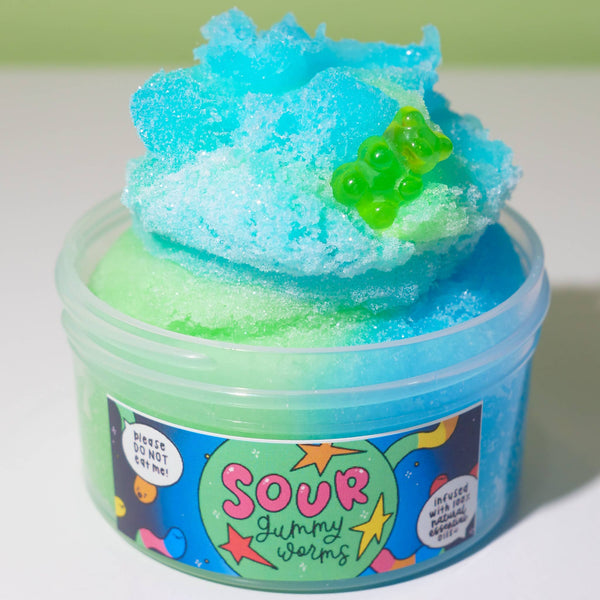 Sour Gummy Worm Slime: 5oz