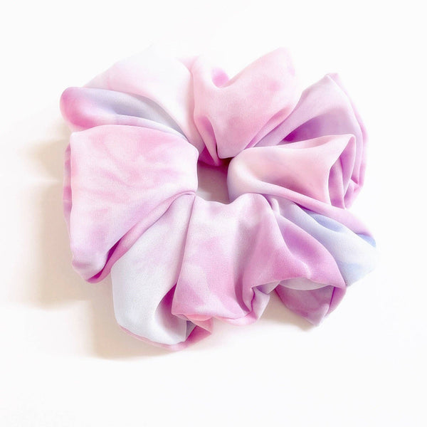 Fluffy Scrunchie- Unicorn Tie Dye