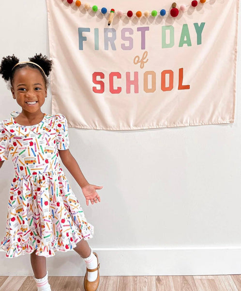 First Day of School Banner: Original: 26x36"