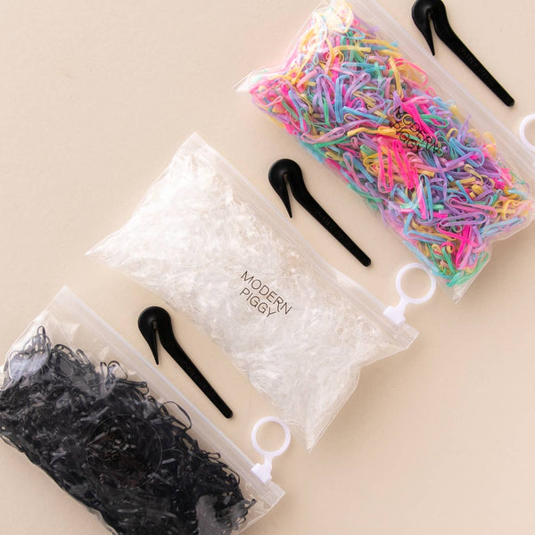 Colorful Hair Elastic (pack of 1000) + Elastic Cutter